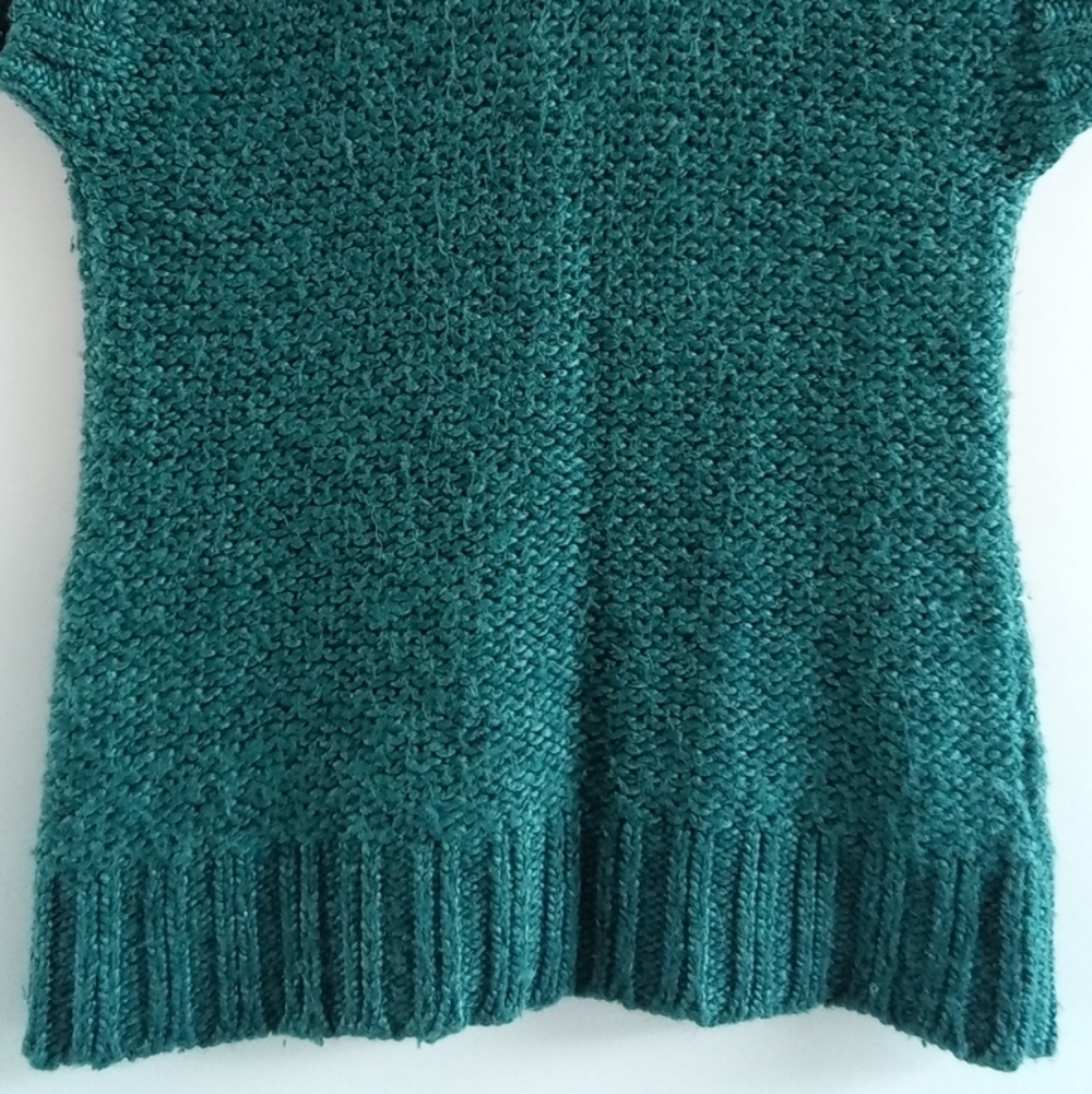 Mudd Teal Cable Knit V-Neck Sweater Vest - Size Large - Picture 5 of 6